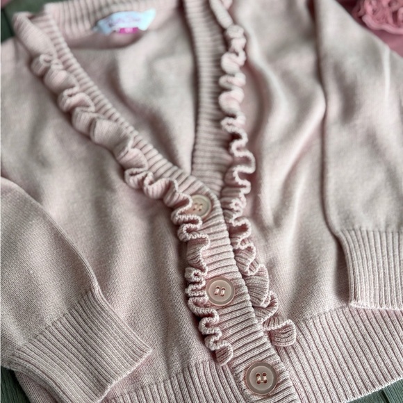 Pink RuffleButts Sweater and Top Set - Picture 2 of 5